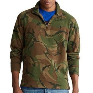 Men’s Ralph Lauren Camo Quarter-Zip Pullover-NWT